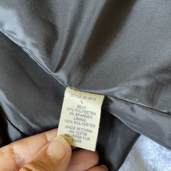 3/$25 LAVENDER & HONEY Open Front Floral Blazer.Size L - Picture 7 of 8